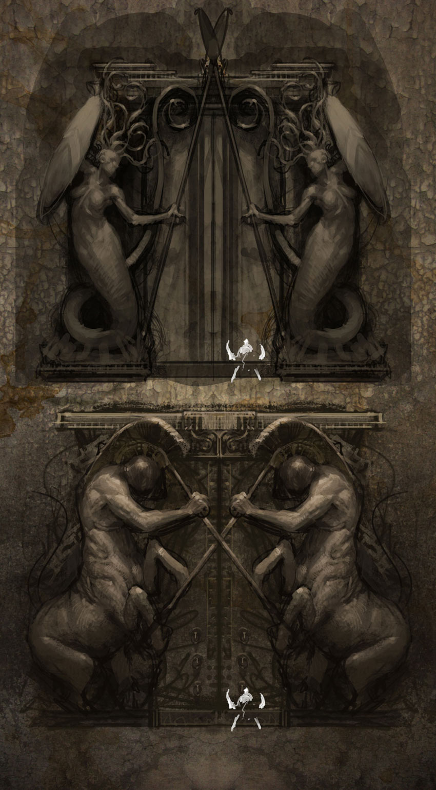 Heroes Gate Art from God of War III