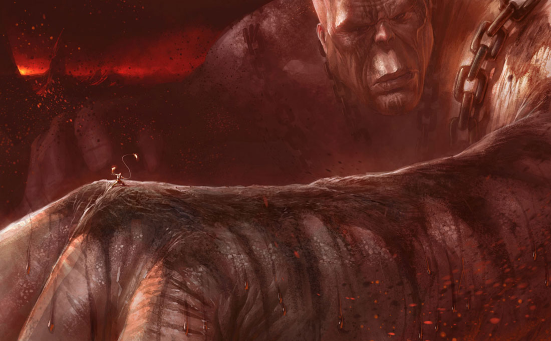 Kratos & Cronos Art from God of War III