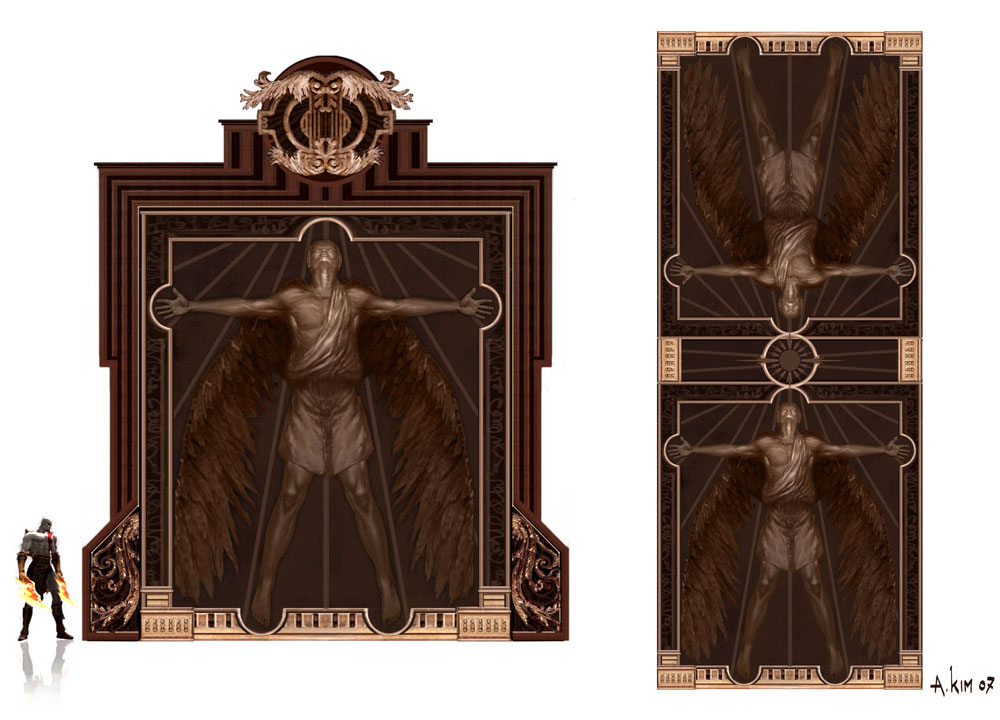 Lab Door Bridge Art from God of War III