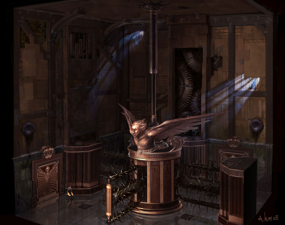 Lab Mixer Room Art from God of War III