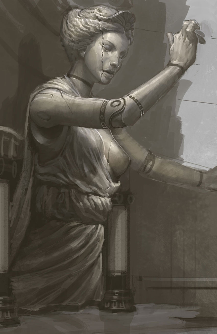 Muse Statue Art from God of War III