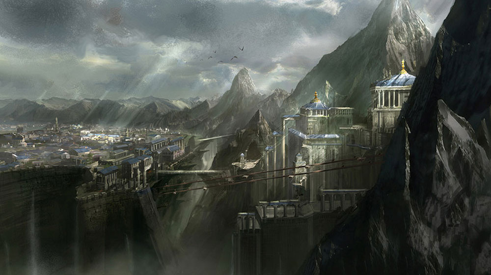Olympus Base View Art from God of War III