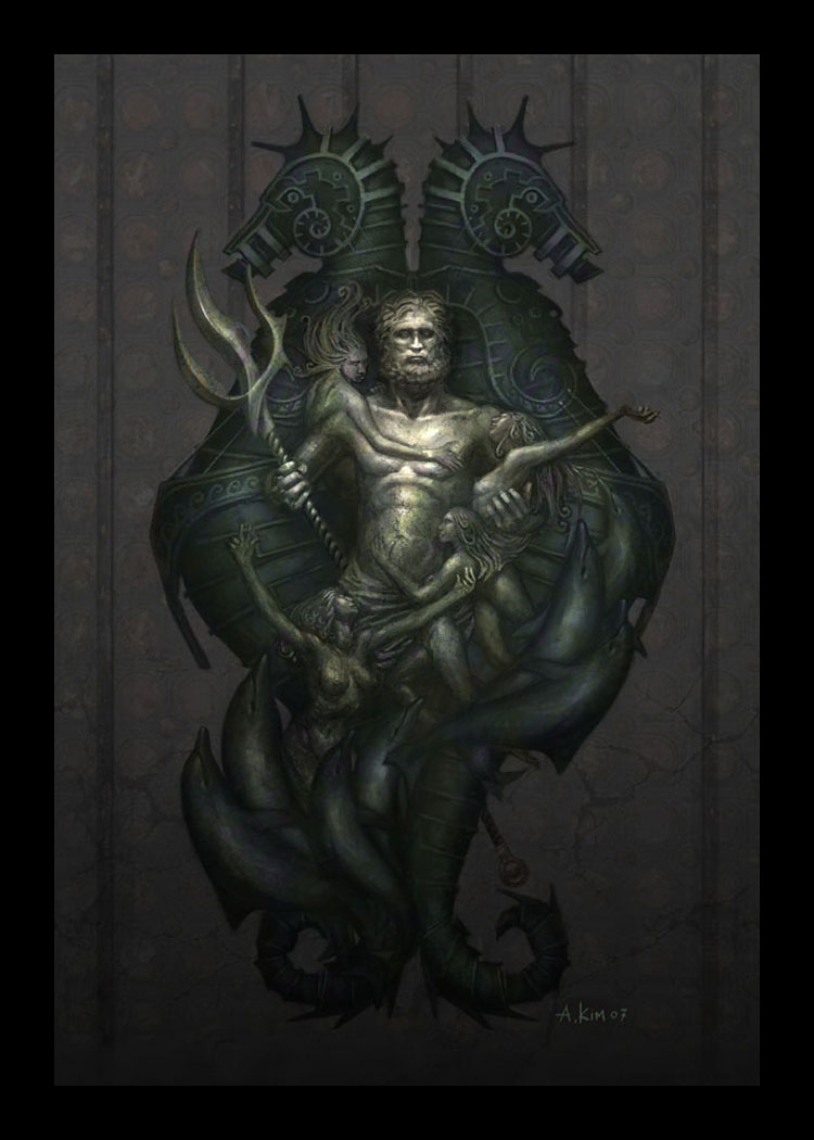 Poseidon Statue Art from God of War III