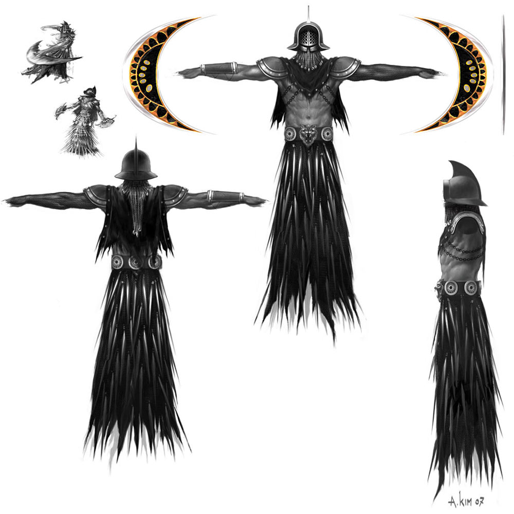 Wraith Concept Art from God of War III