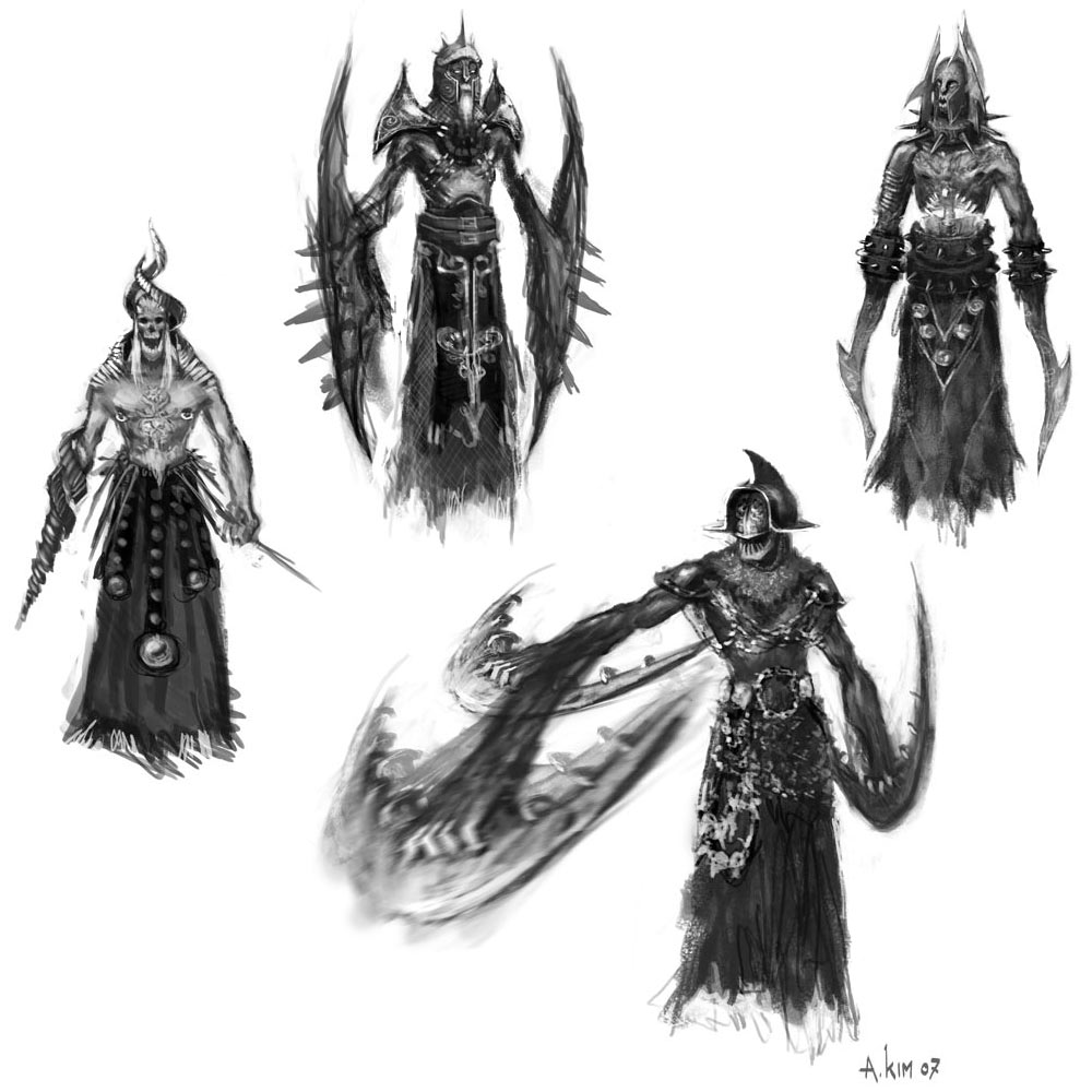 Wraith Concept Art from God of War III
