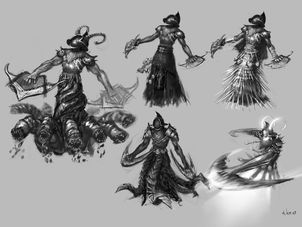 Wraith Concept Art from God of War III