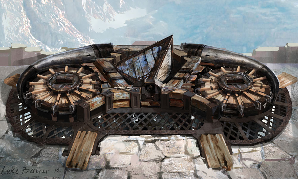 Canyon Multiplayer Concept Art from God of War: Ascension