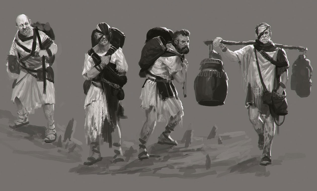 Civilian Concept Art from God of War: Ascension