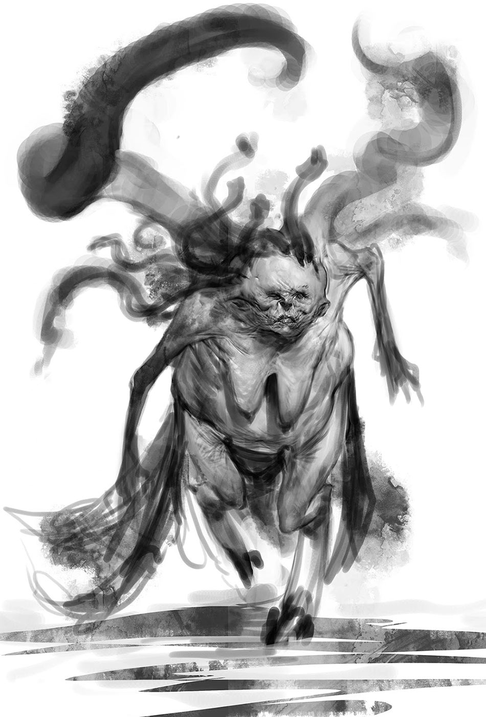 Grotesque Fury Concept Art from God of War: Ascension