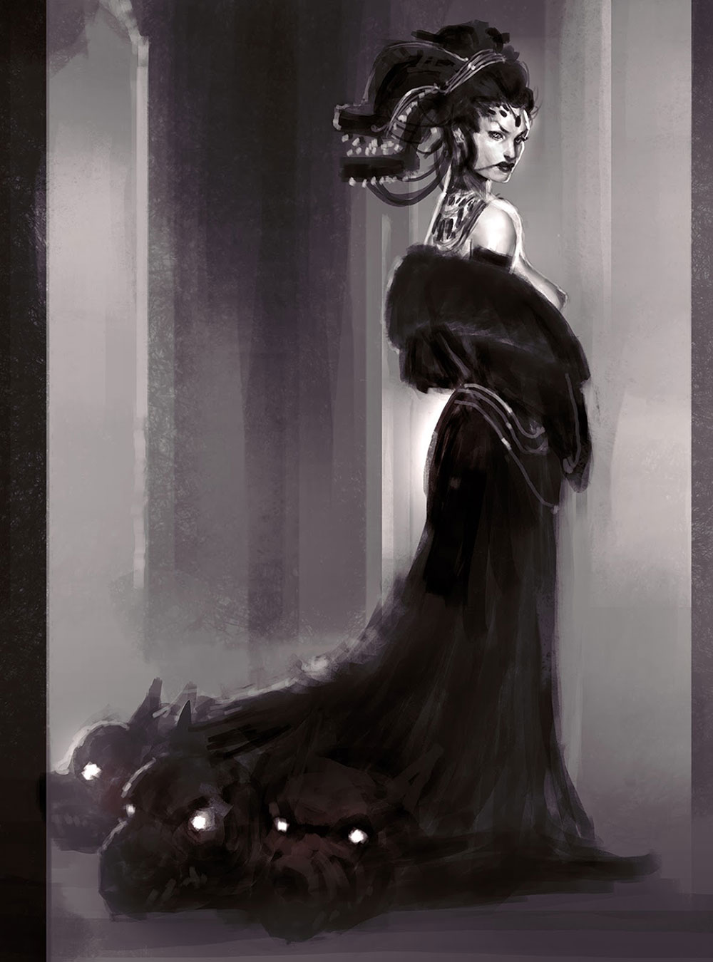 Fury Rough Art from God of War: Ascension
