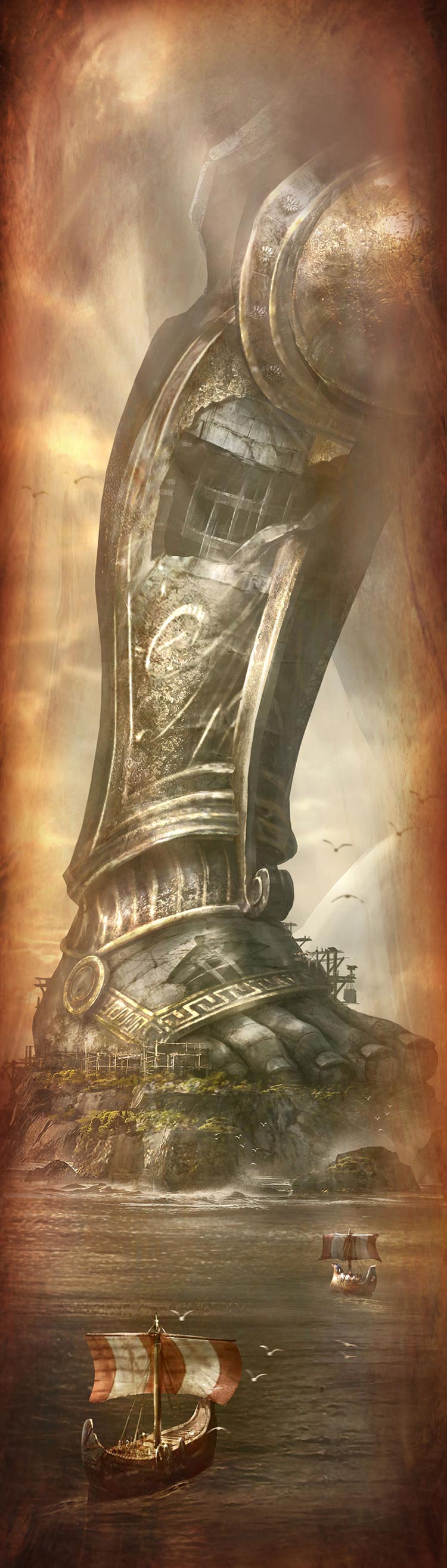 Giant Foot Art from God of War: Ascension