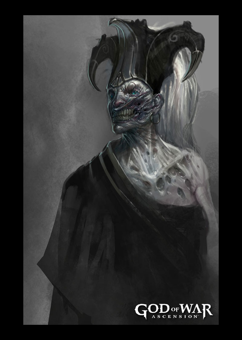 Megaera Mutated Concept Art from God of War: Ascension