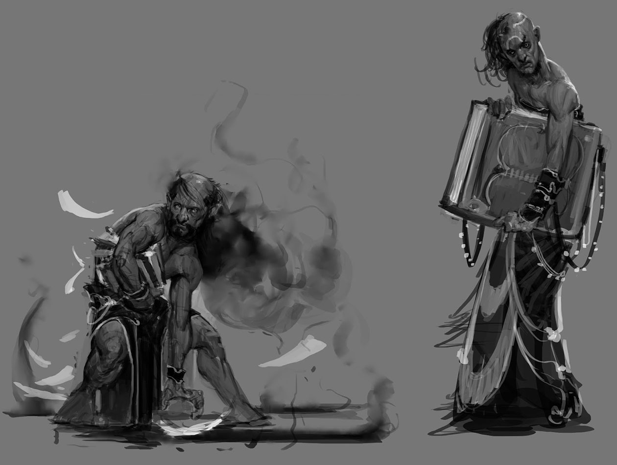 Orkos Roughs Art from God of War: Ascension