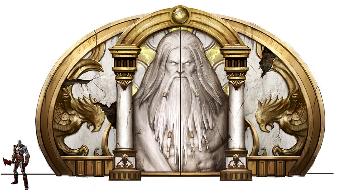 Zeus Gate Art from God of War: Ascension