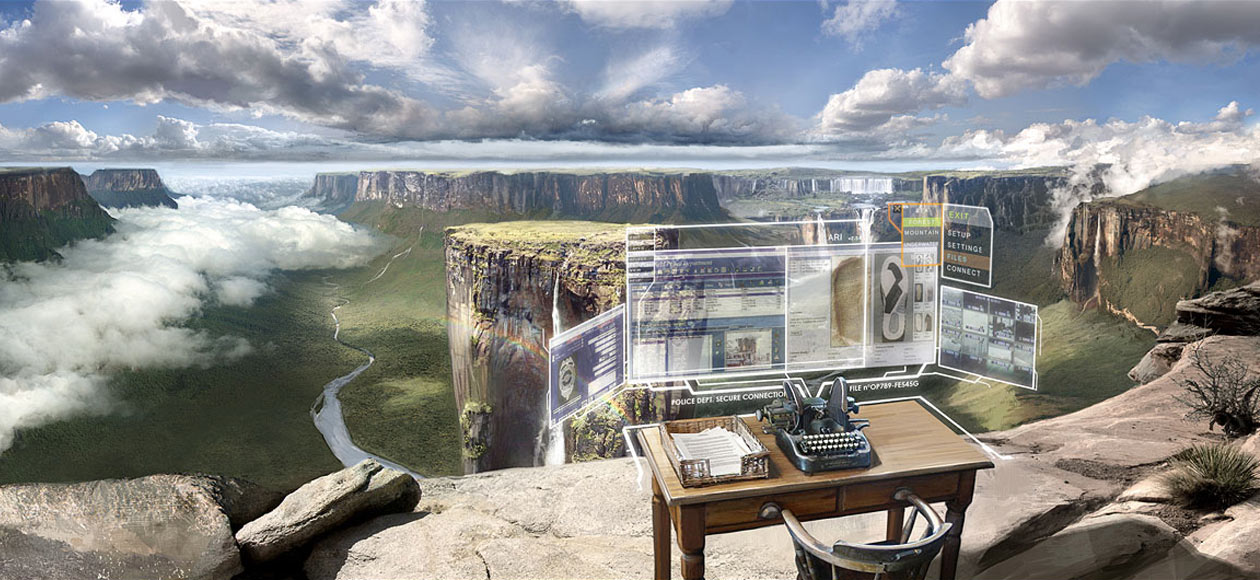 Augmented Reality Canyon Art from Heavy Rain