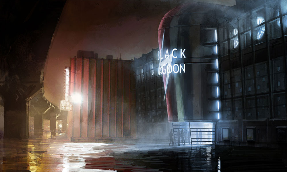 Black Lagoon Nightclub Art from Heavy Rain