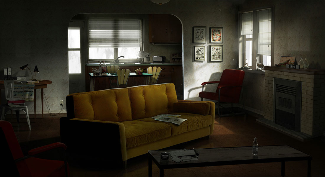 Ethan's House Living Room Art from Heavy Rain