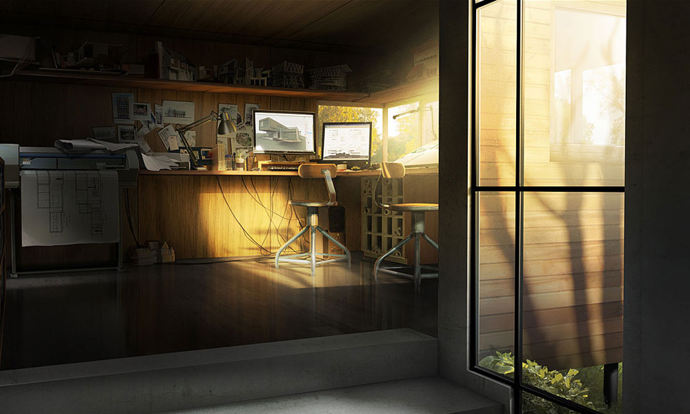 Ethan's House Office Art from Heavy Rain