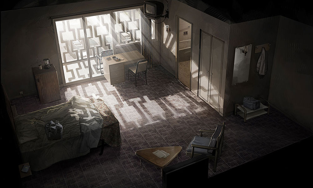 Ethan's Motel Bedroom Art from Heavy Rain