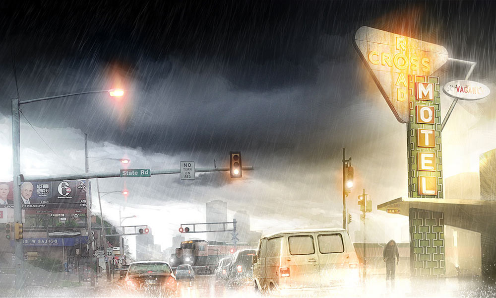 Ethan's Motel Street View Art from Heavy Rain