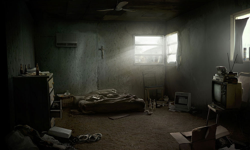 Filthy Bedroom Art from Heavy Rain