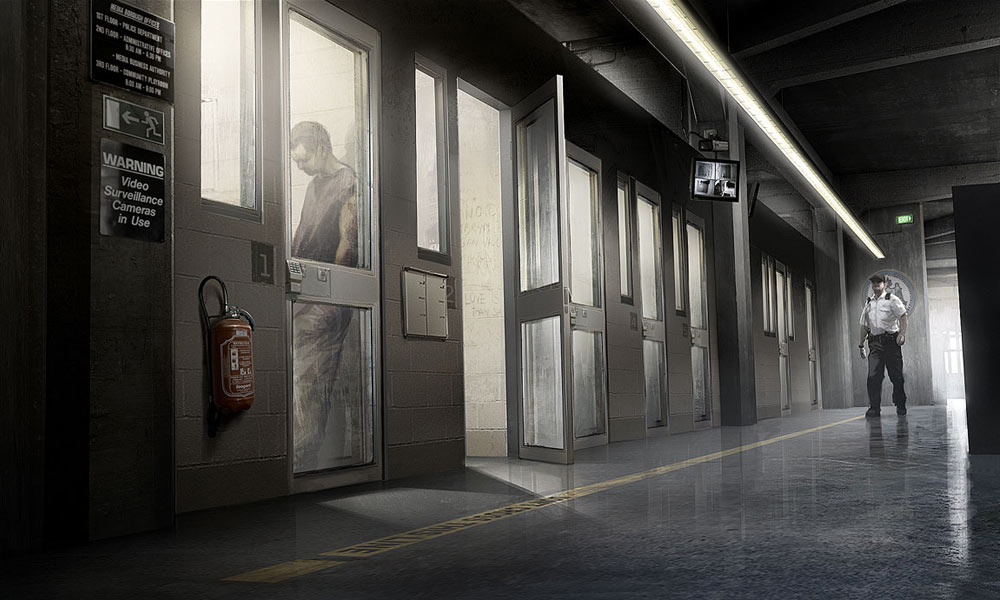 Police Cells Art from Heavy Rain