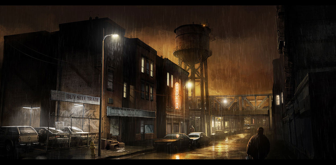 Reservoir Road Art from Heavy Rain