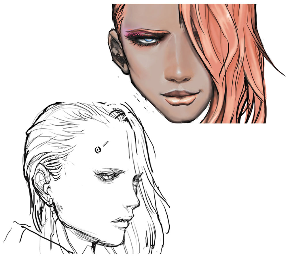 Mistral Face Art from Metal Gear Rising: Revengeance