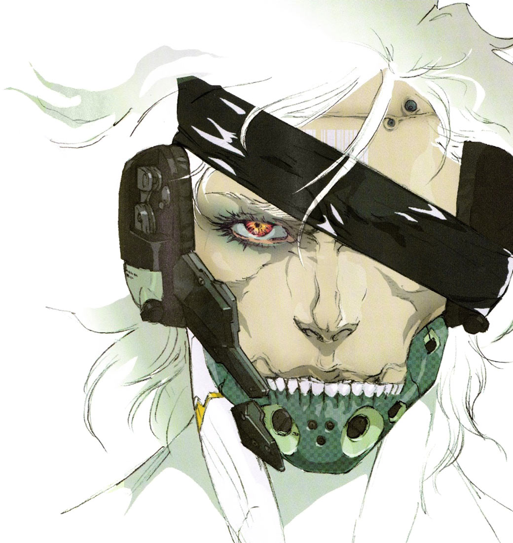 Raiden Face Artwork from Metal Gear Rising: Revengeance