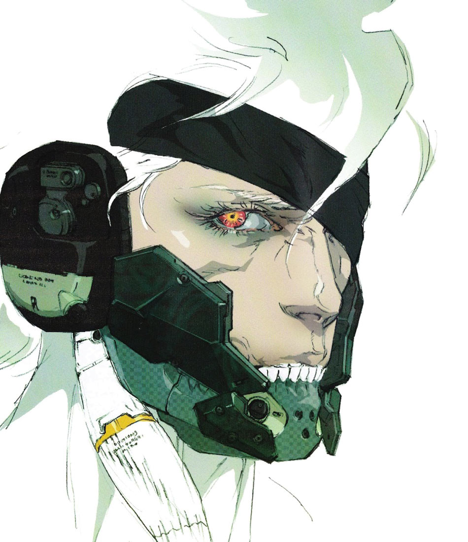 Raiden Face Side Artwork from Metal Gear Rising: Revengeance
