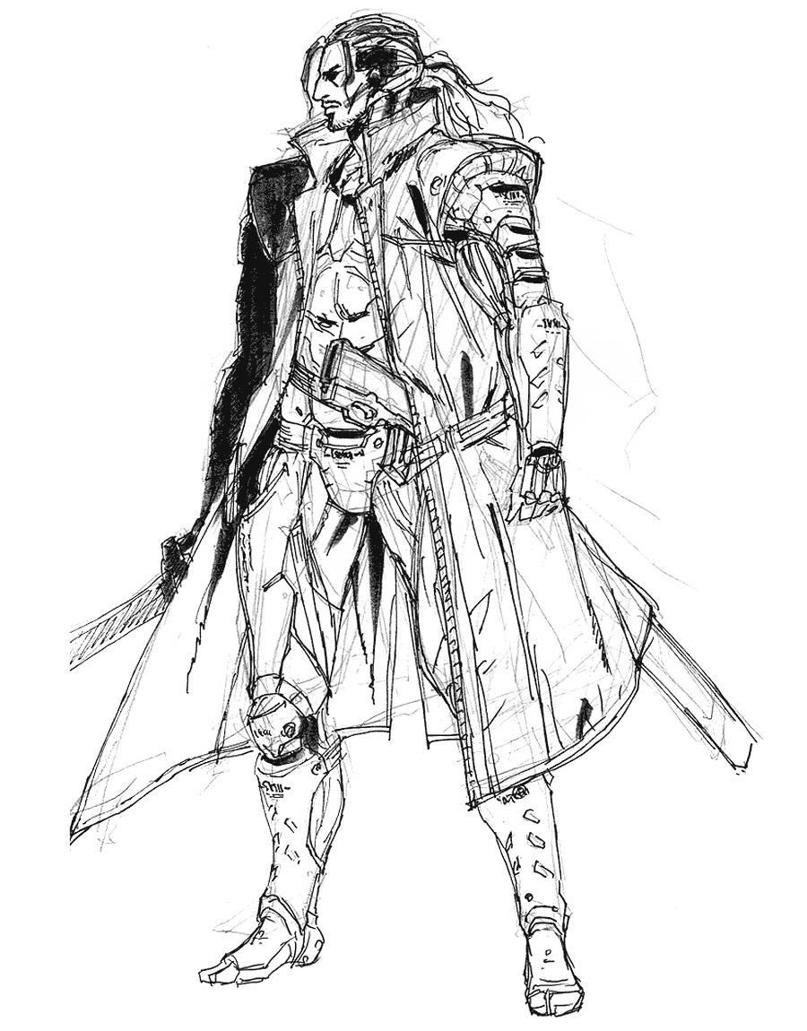Samuel Sketch from Metal Gear Rising: Revengeance