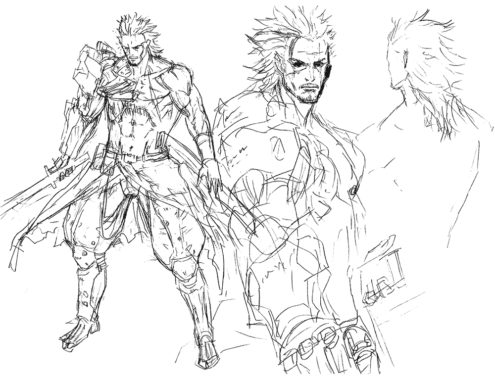 Samuel Sketches from Metal Gear Rising: Revengeance