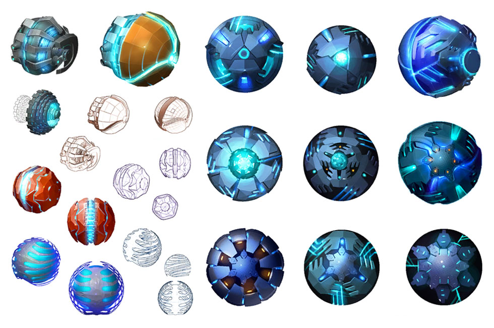 Samus Morph Ball Art from Metroid Prime 3: Corruption