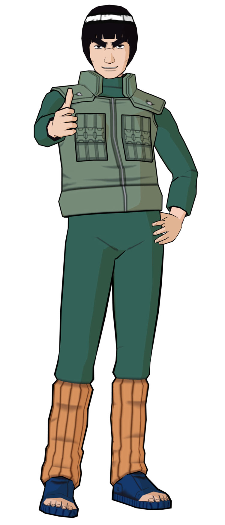 Might Guy Art from Naruto Shippuden: Clash of Ninja Revolution III