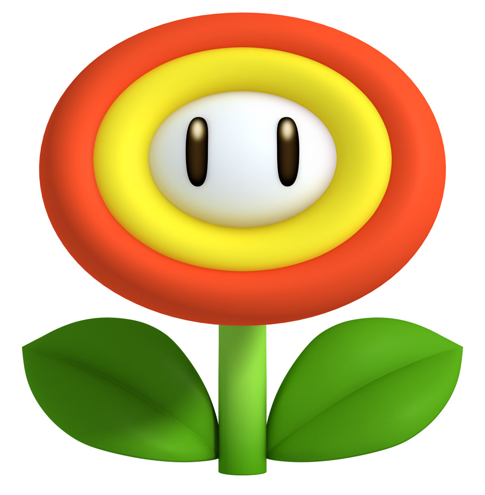 Fire Flower Art from New Super Mario Bros. 2