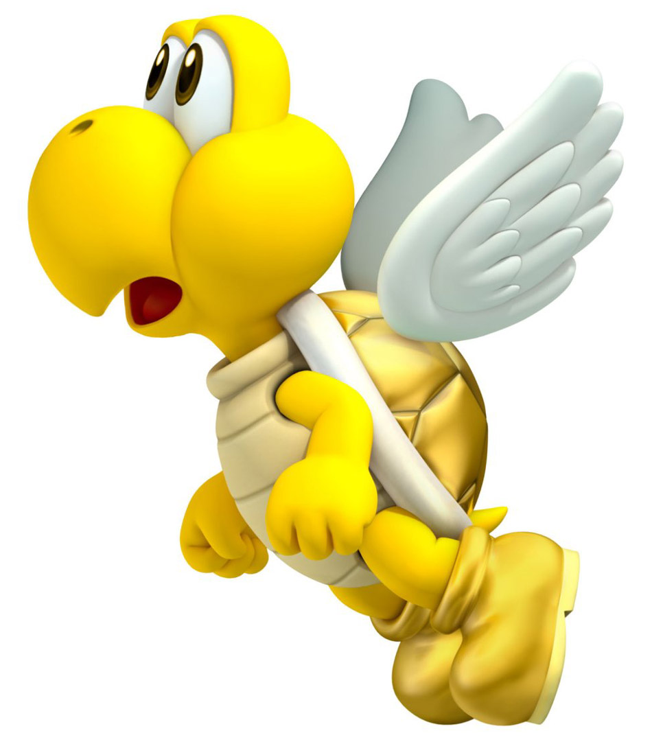 Gold Paratroopa Art from New Super Mario Bros. 2