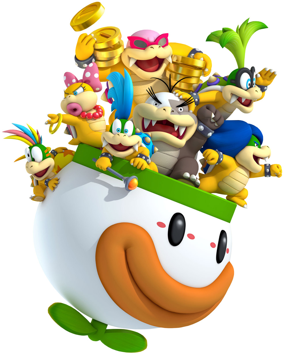 Koopalings Art from New Super Mario Bros. 2