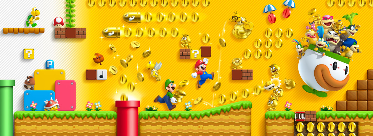 Level Art from New Super Mario Bros. 2
