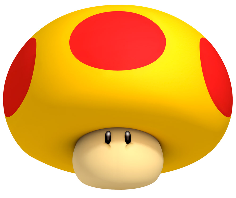 Mega Mushroom Art from New Super Mario Bros. 2