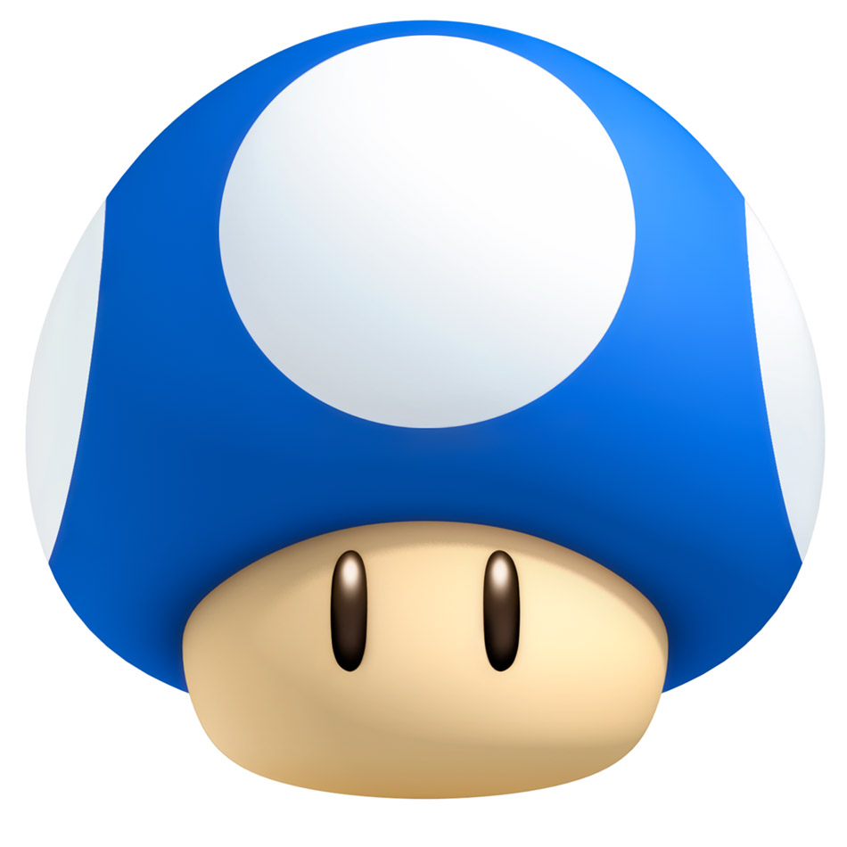 Mini Mushroom Art from New Super Mario Bros. 2