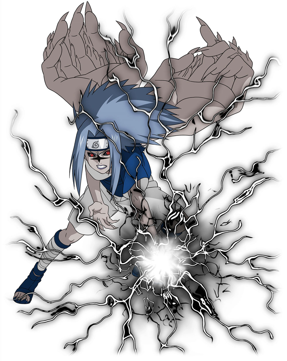 Cursed Mark Sasuke Art from Naruto: Ultimate Ninja Storm