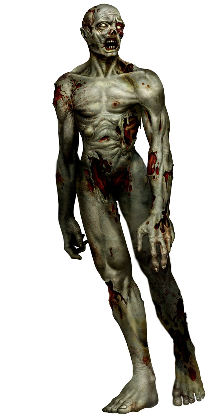 Naked Zombie Art from Resident Evil: Code Veronica