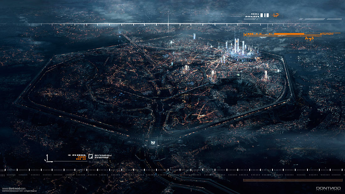City Aerial View Art from Remember Me
