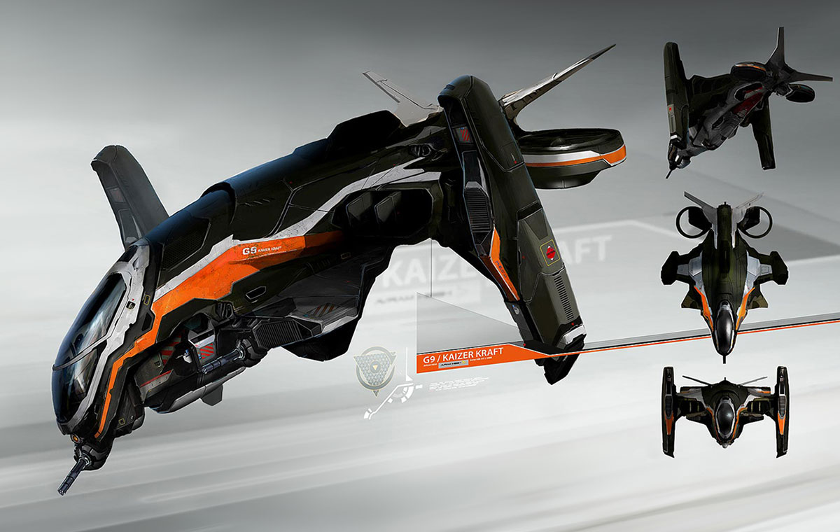 G9 Kaizer Kraft Gunship Art from Remember Me