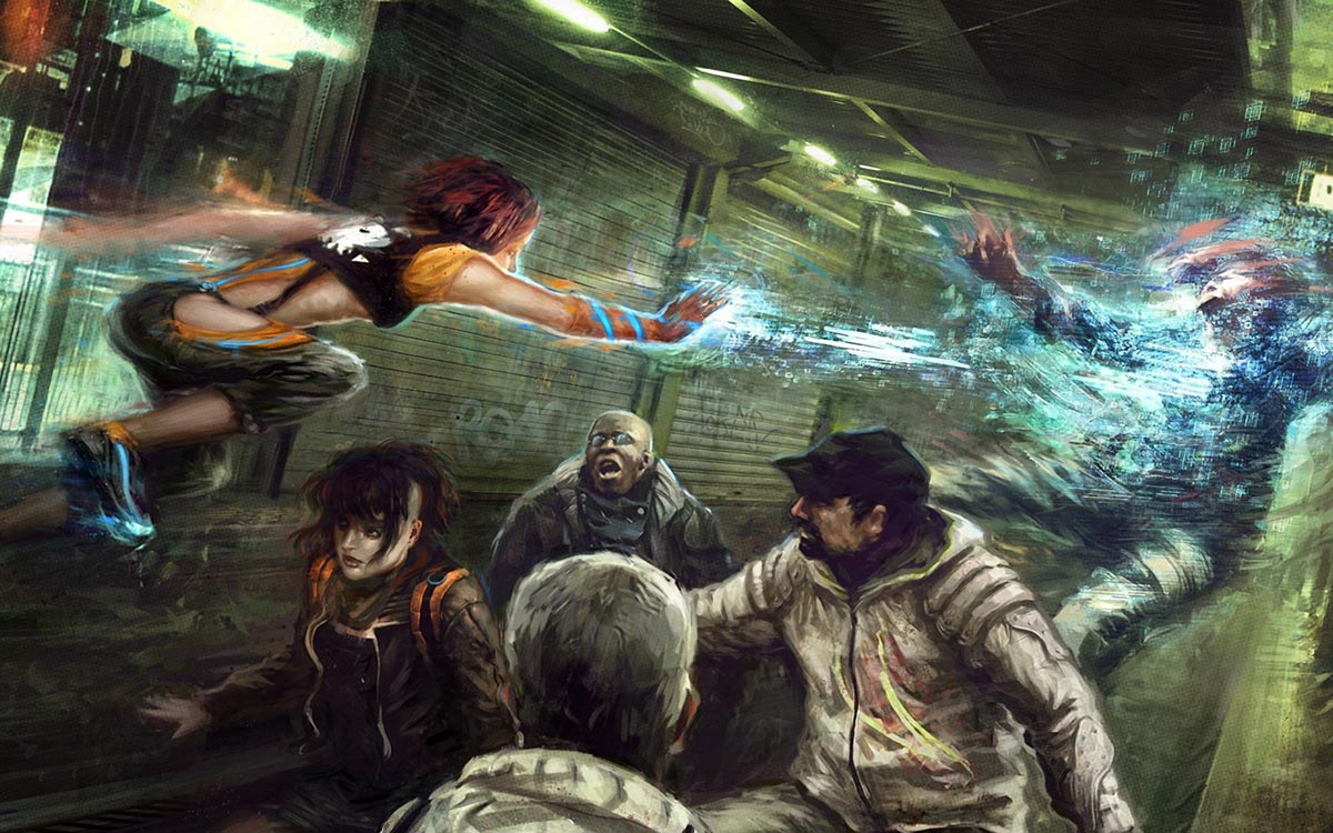 Nilin Action Concept Art from Remember Me