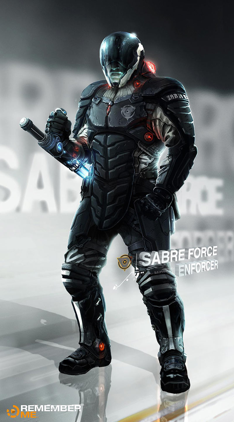 Sabre Force Enforcer Art from Remember Me