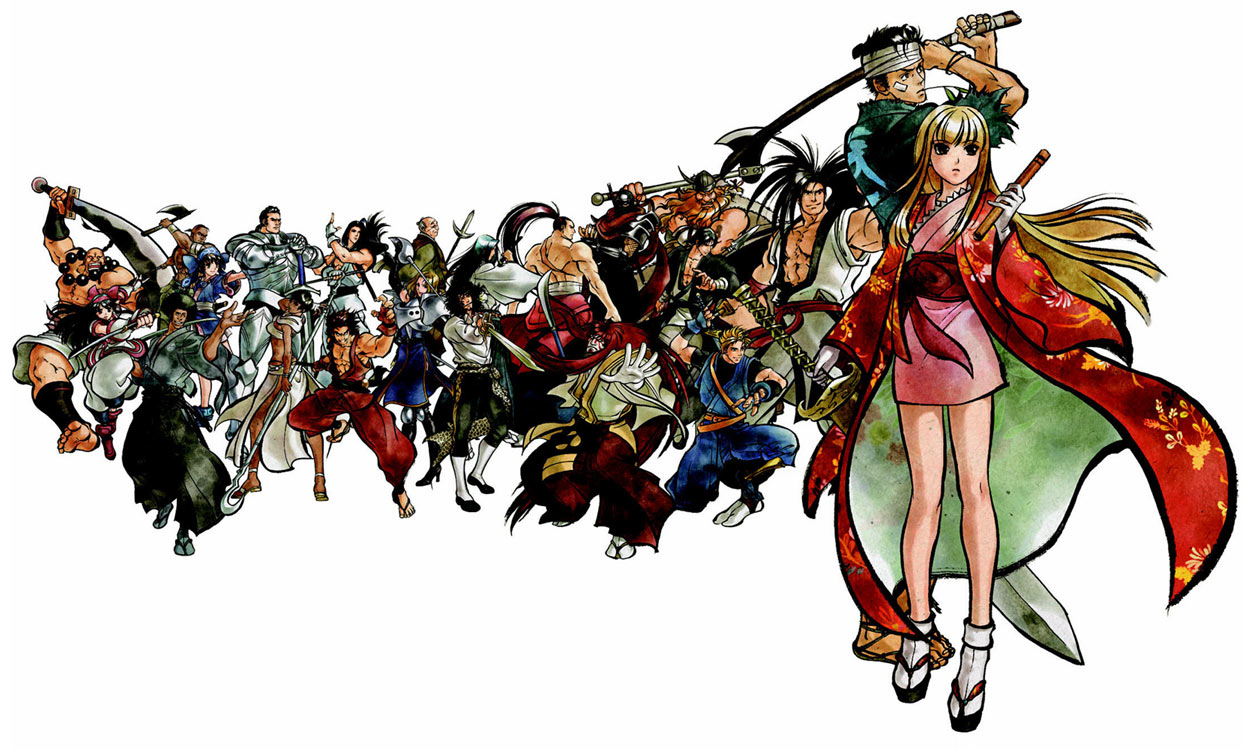 Cast of Characters Art from Samurai Shodown Sen