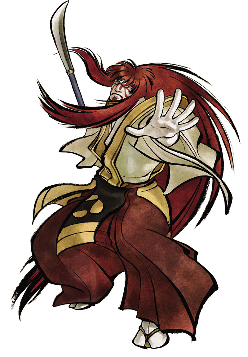 Kyoshiro Senryo Art from Samurai Shodown Sen