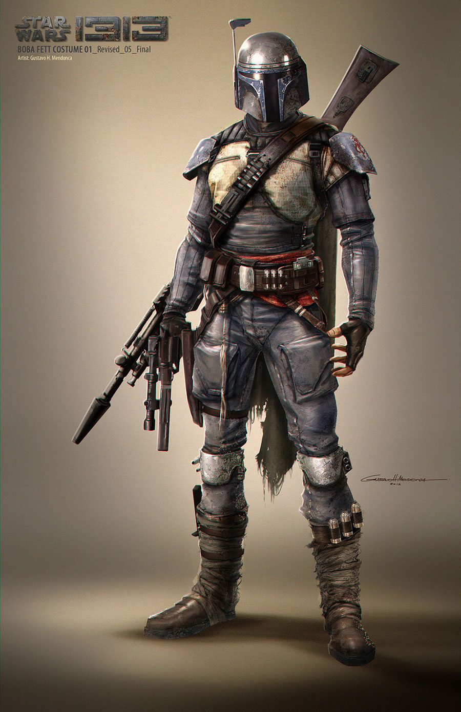 Boba Fett Costume Art from Star Wars 1313