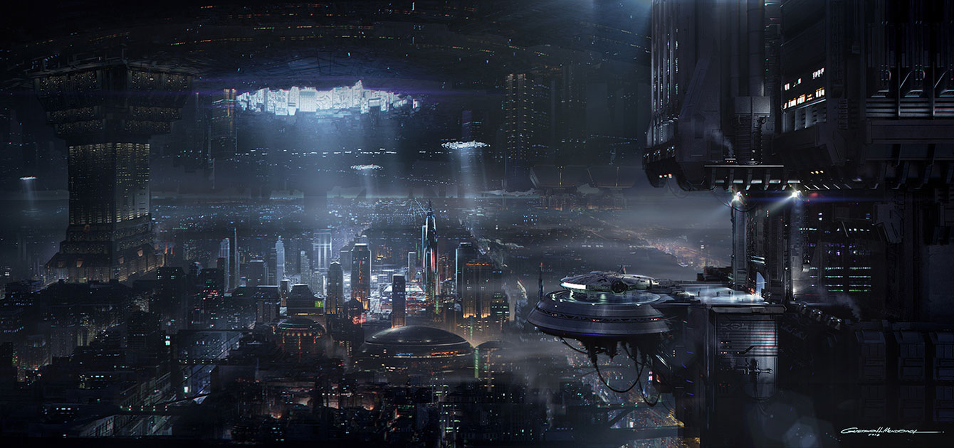 Entertainment District Art from Star Wars 1313